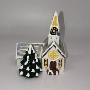 Dept 56 Original Snow Village Steepled Church Christmas Village House Ornament